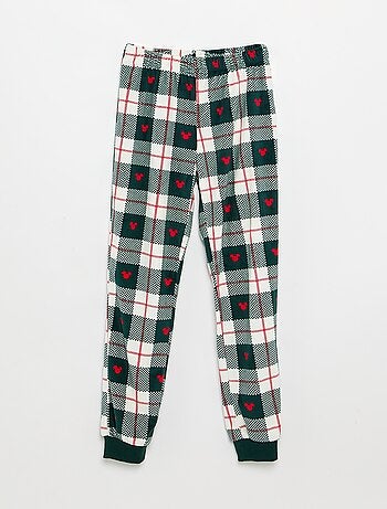 Pigiama 'Disney' 'Mickey' 2 pezzi in pile - T-shirt a maniche lunghe + pantaloni