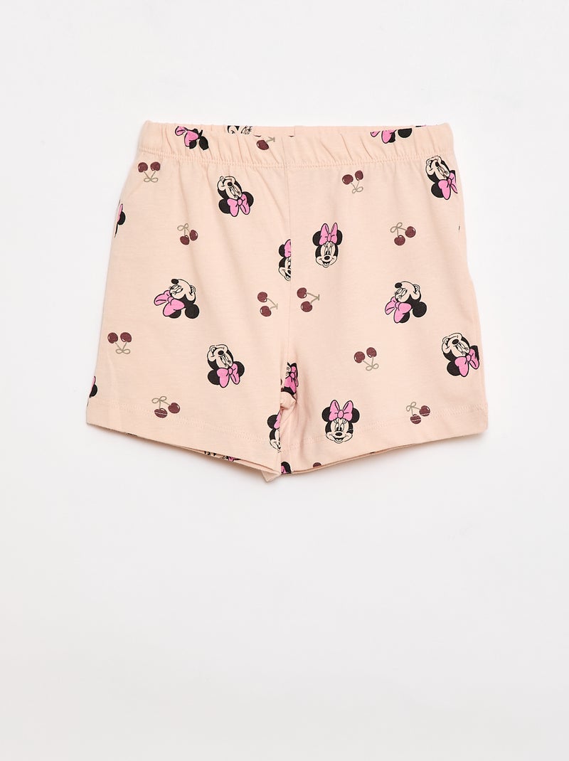 Pigiama 'Disney' 'Minnie' 2 pezzi T-shirt + pantaloncini Rosa - Kiabi