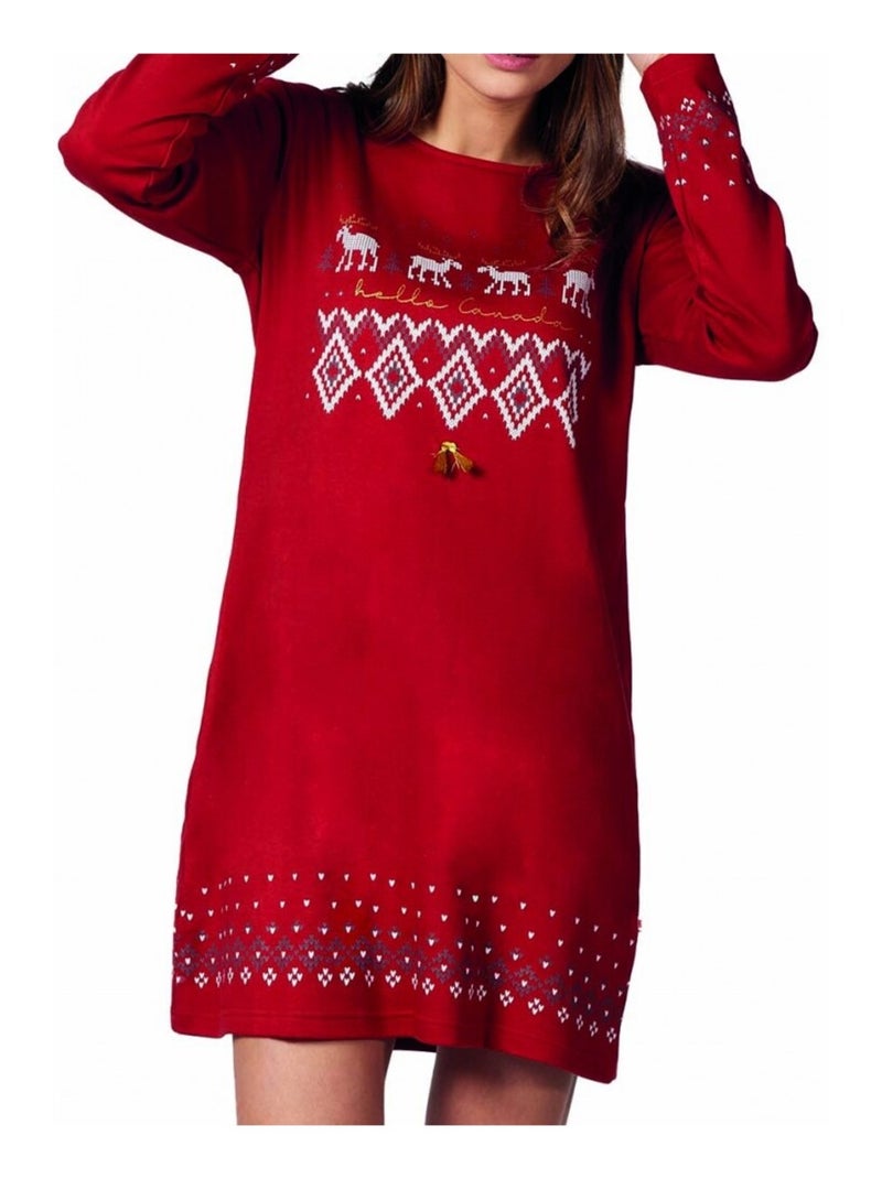 Pigiama DODO HOMEWEAR Rosso granata - Kiabi