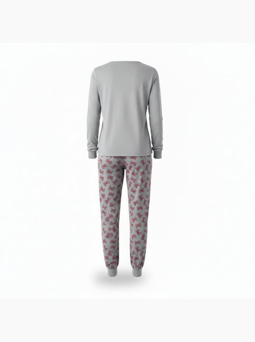 Pigiama donna cotone pile ricamo lurex ozabi - Kiabi