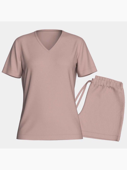 Pigiama donna in lyocell maniche corte | Impetus - Kiabi