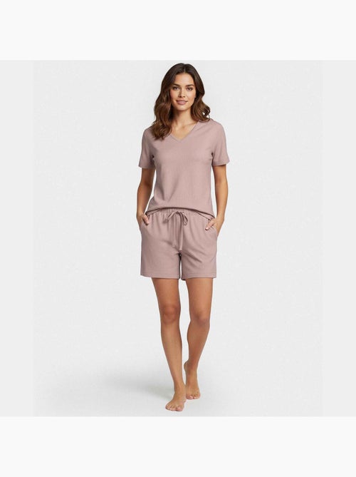 Pigiama donna in lyocell maniche corte | Impetus - Kiabi