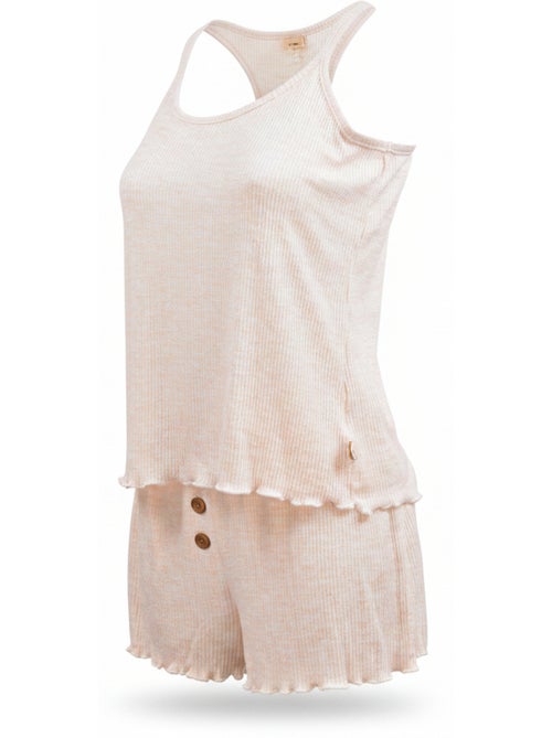 Pigiama Donna INFINITIF PARIS Canottiera e Pantaloncini Maglia Morbida - Kiabi Pigiama Donna INFINITIF PARIS Canottiera e Pantaloncini Maglia Morbida - Kiabi