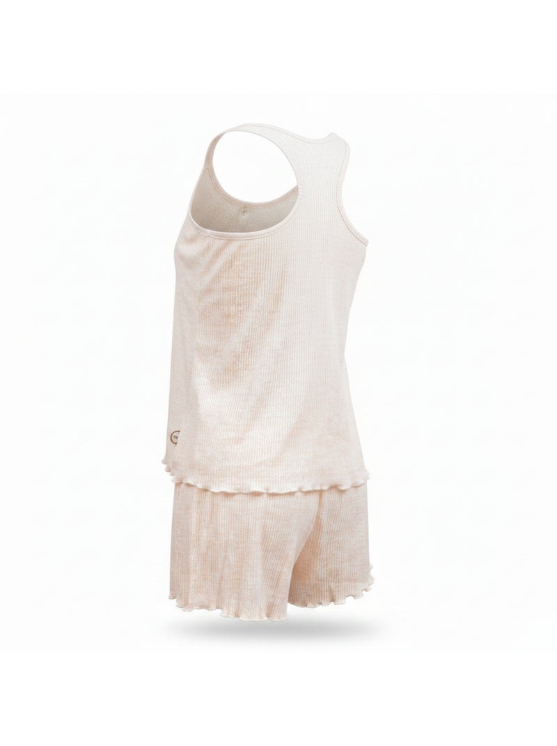 Pigiama Donna INFINITIF PARIS Canottiera e Pantaloncini Maglia Morbida Rosa - Kiabi