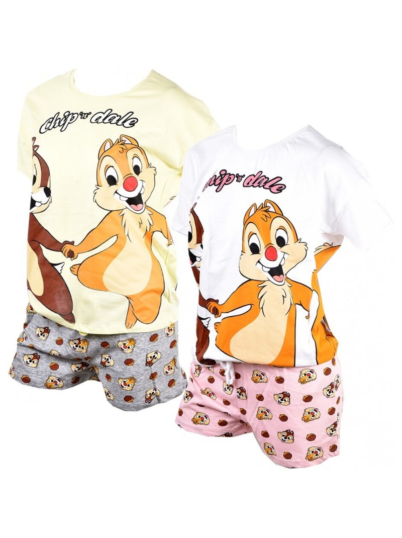 Pigiama donna LICENCE DISNEY Grigio giallo - Kiabi