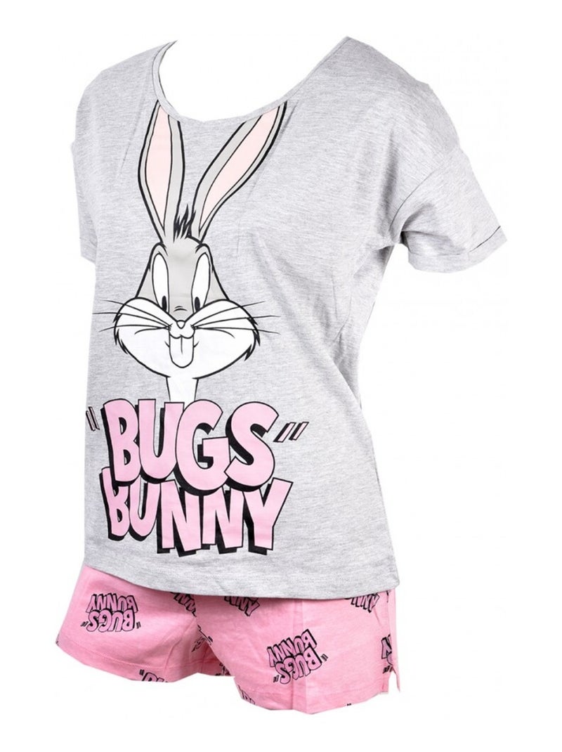 Pigiama Donna LOONEY TUNES Grigio rosa - Kiabi
