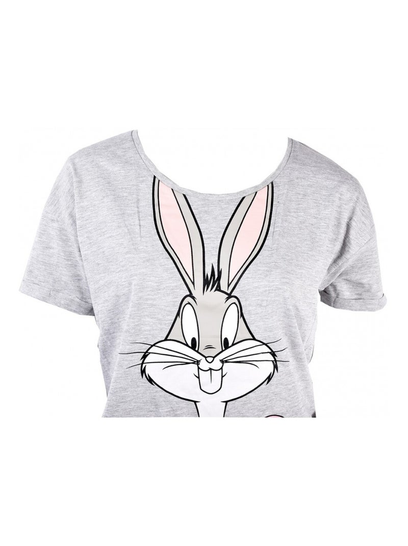 Pigiama Donna LOONEY TUNES Grigio rosa - Kiabi