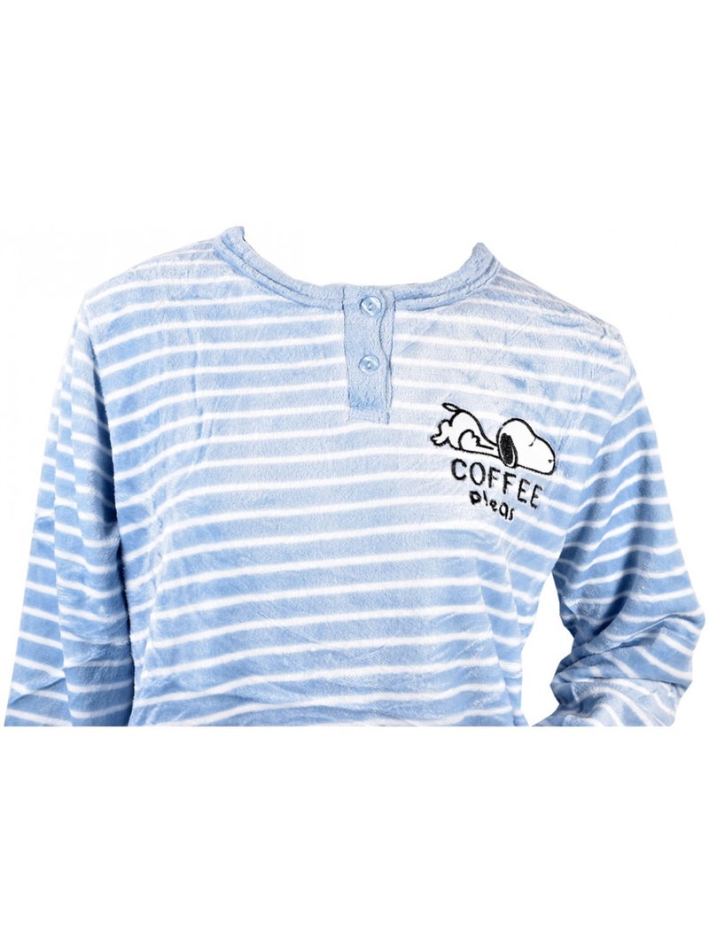 Pigiama Donna Lungo SWEET SECRET Blu - Kiabi