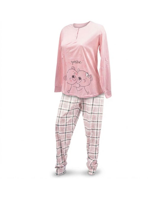 Pigiama Donna Manica Lunga OZABI - Kiabi