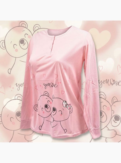 Pigiama Donna Manica Lunga OZABI - Kiabi