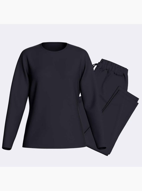 Pigiama donna maniche lunghe in lyocell | Impetus - Kiabi