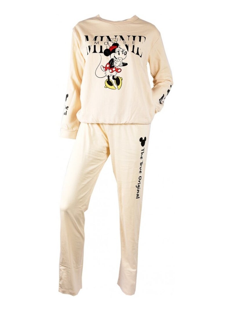 Pigiama Donna MINNIE in Cotone - Confezione da 2 Beige grigio - Kiabi