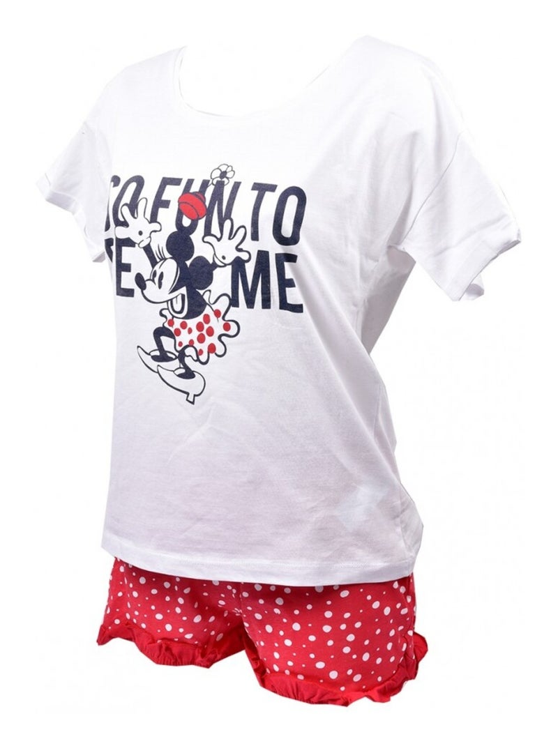 Pigiama Donna MINNIE in Cotone - Confezione da 2 Grigio bianco - Kiabi