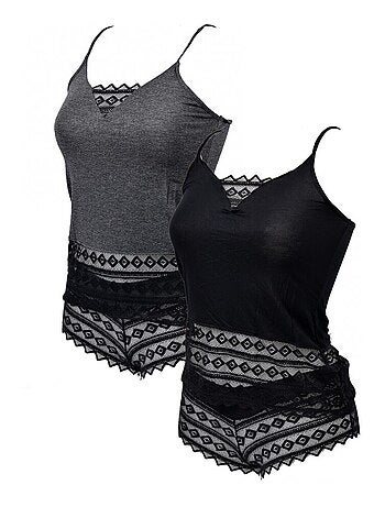 Pigiama Donna NO PUBLIK in Viscosa - Confezione da 2