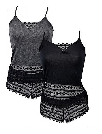 Pigiama Donna NO PUBLIK in Viscosa - Confezione da 2