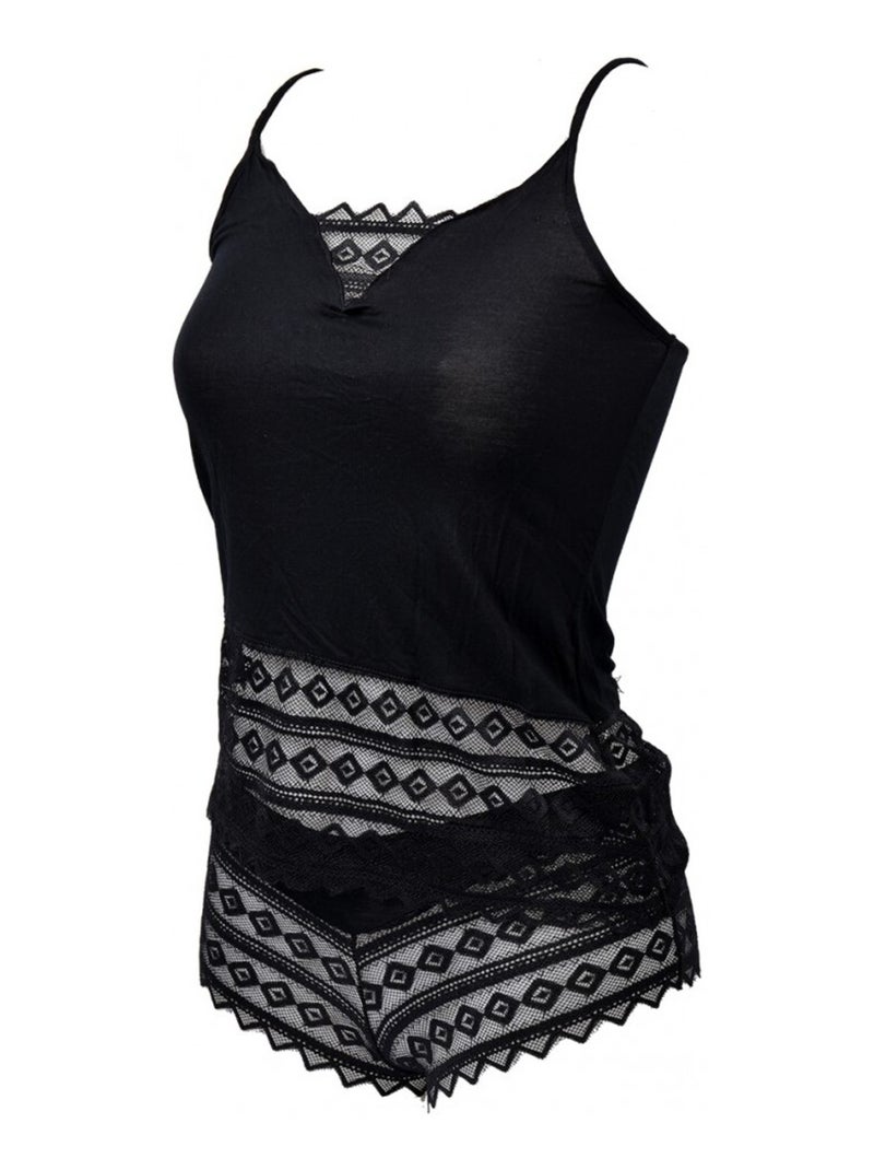 Pigiama Donna NO PUBLIK in Viscosa - Confezione da 2 Nero Grigio - Kiabi