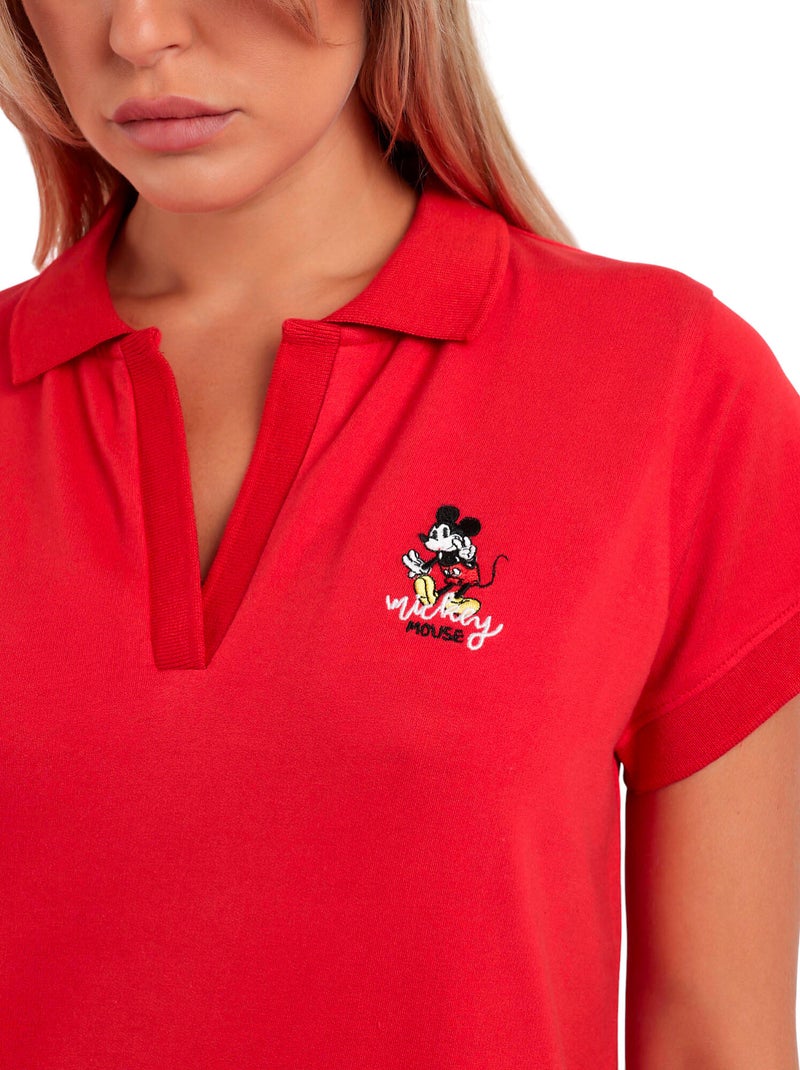 Pigiama estivo a maniche corte da donna DISNEY Mickey Ny Rosso - Kiabi