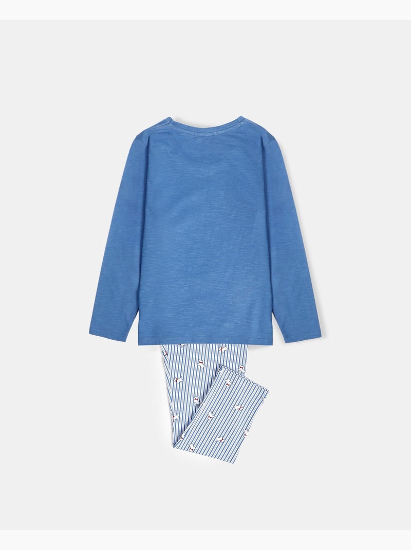 Pigiama estivo a maniche lunghe ADMAS Lou Lou per bambina Blu - Kiabi