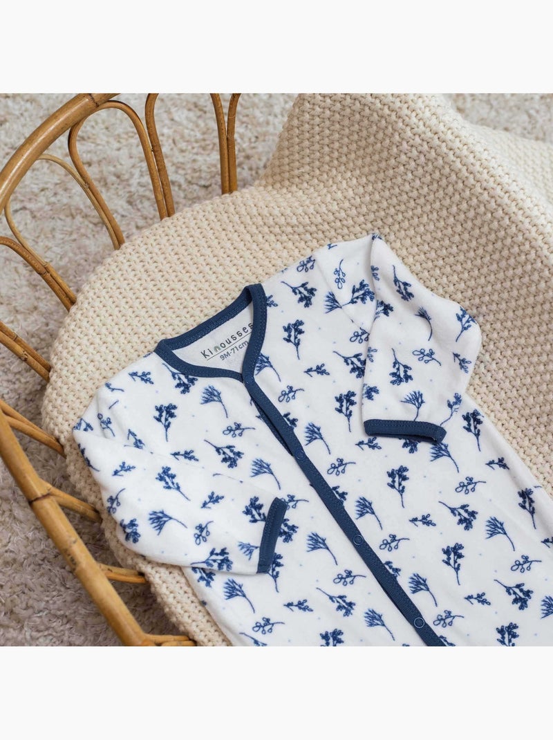 Pigiama floreale per neonato Bianco - Kiabi