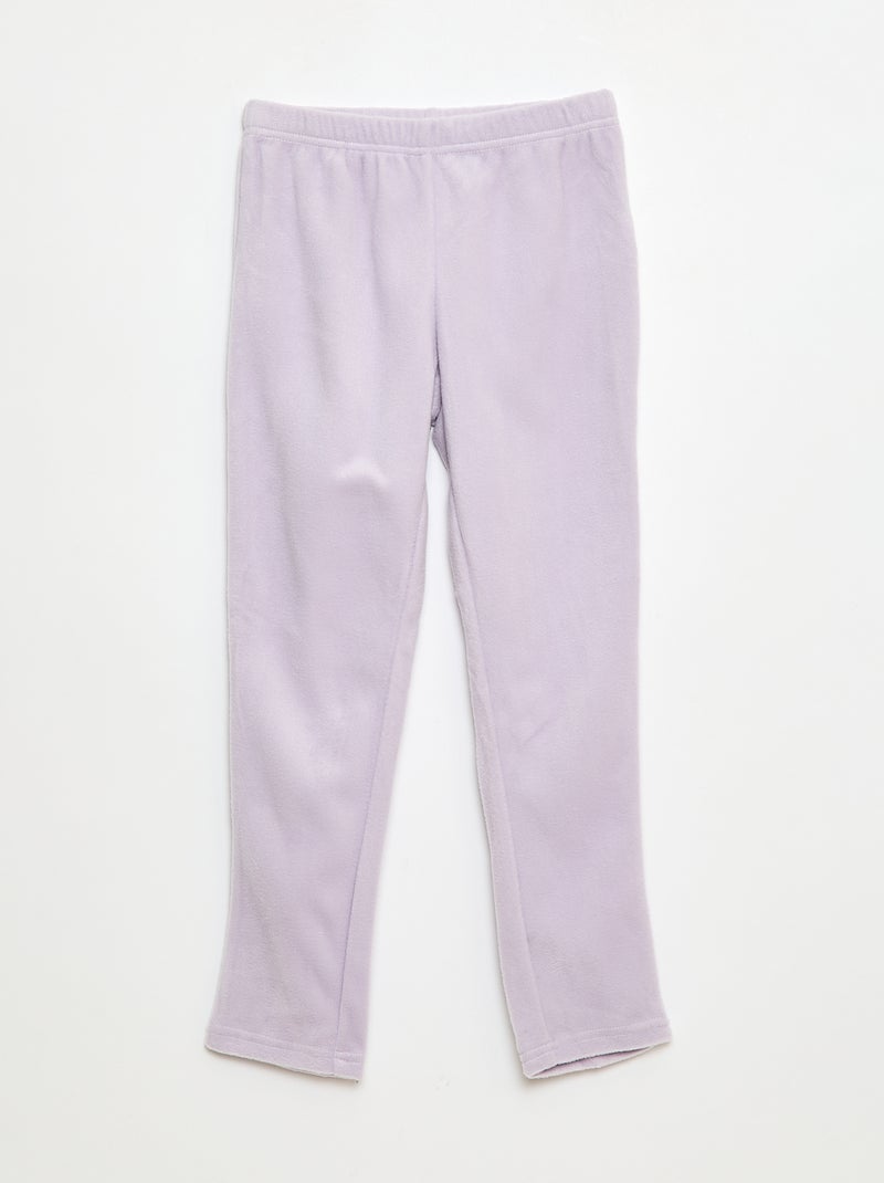 Pigiama 'Frozen - Il regno di ghiaccio' 'Disney' in pile - 2 pezzi Viola - Kiabi