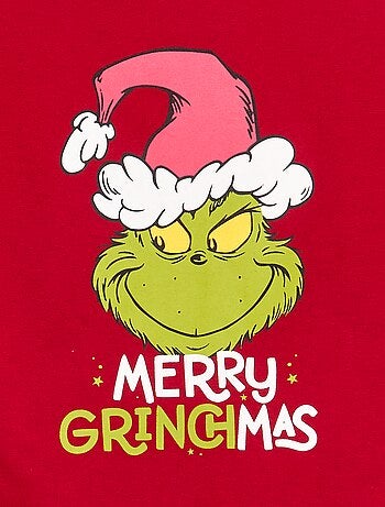Pigiama \'Grinch\' 2 pezzi - T-shirt a maniche lunghe + pantaloni