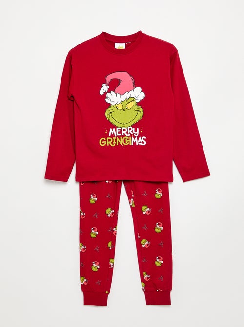 Pigiama \'Grinch\' 2 pezzi - T-shirt a maniche lunghe + pantaloni - Kiabi