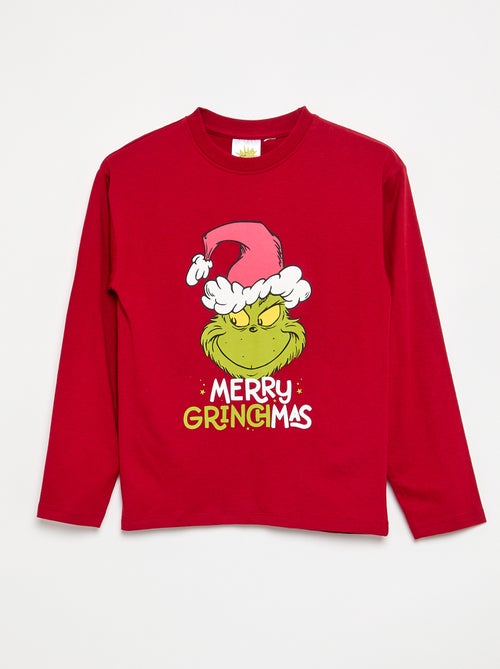 Pigiama \'Grinch\' 2 pezzi - T-shirt a maniche lunghe + pantaloni - Kiabi
