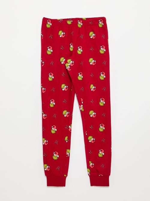 Pigiama \'Grinch\' 2 pezzi - T-shirt a maniche lunghe + pantaloni - Kiabi