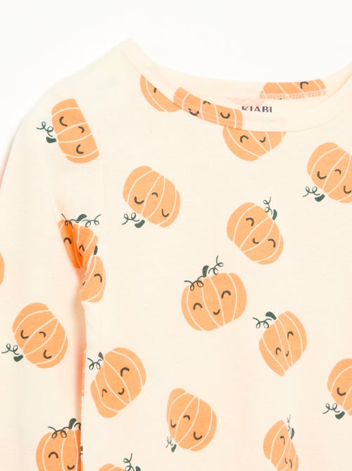 Pigiama "Halloween" 2 pezzi - T-shirt a maniche lunghe + pantaloni - Kiabi