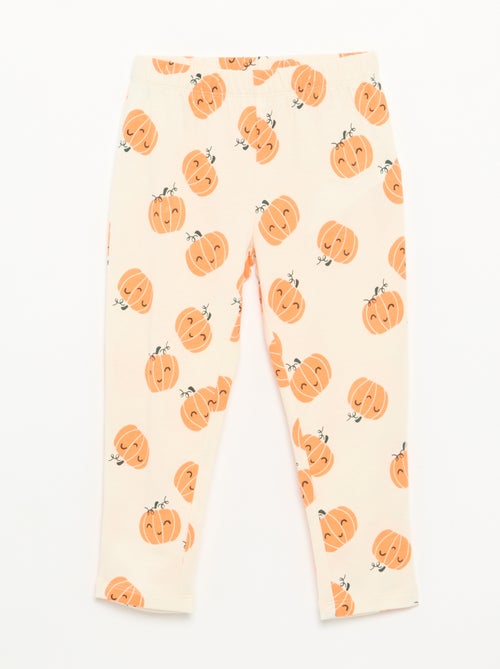 Pigiama "Halloween" 2 pezzi - T-shirt a maniche lunghe + pantaloni - Kiabi