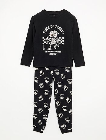 Pigiama 'Halloween' 2 pezzi - T-shirt a maniche lunghe + pantaloni