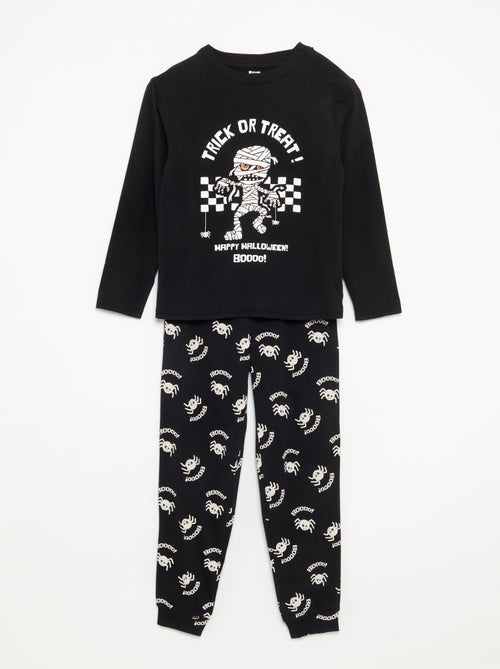 Pigiama 'Halloween' 2 pezzi - T-shirt a maniche lunghe + pantaloni - Kiabi