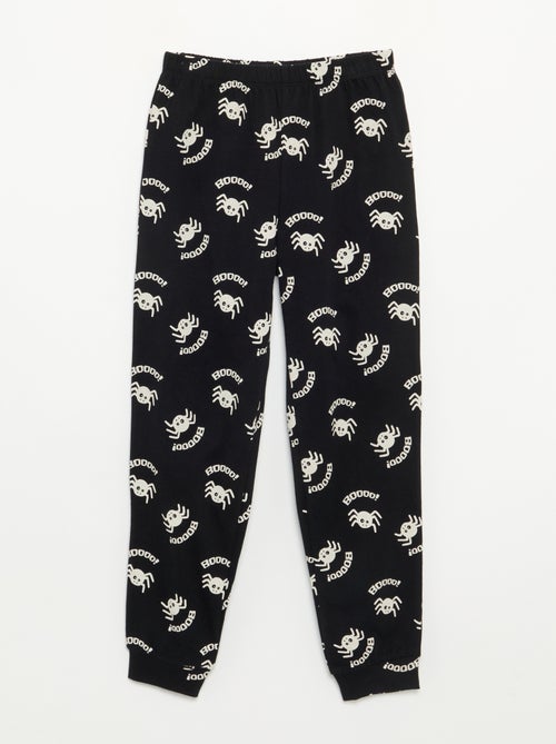 Pigiama 'Halloween' 2 pezzi - T-shirt a maniche lunghe + pantaloni - Kiabi