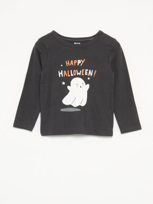 Pigiama "Halloween" 2 pezzi - T-shirt a maniche lunghe + pantaloni - Kiabi