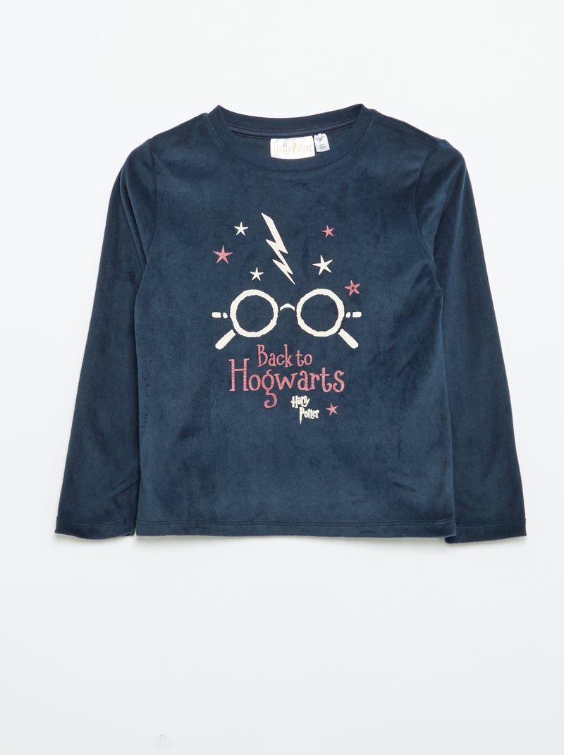 Pigiama "Harry Potter" 2 pezzi - T-shirt a maniche lunghe + pantaloni Blu - Kiabi