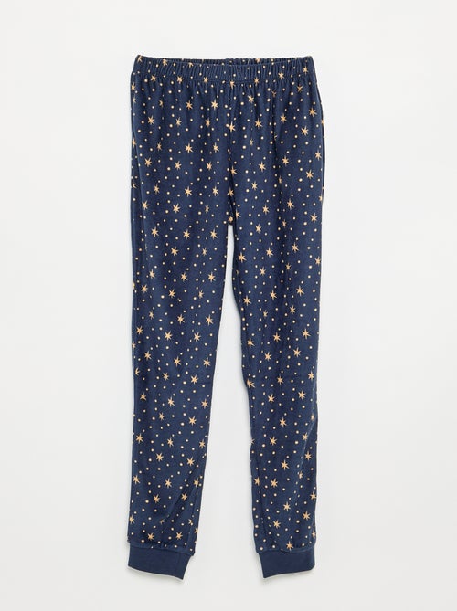 Pigiama "Harry Potter" 2 pezzi in pile - T-shirt a maniche lunghe + pantaloni - Kiabi