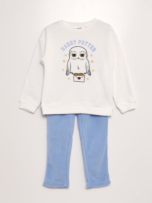 Pigiama 'Harry Potter' in pile t-shirt + pantaloni - 2 pezzi - Kiabi