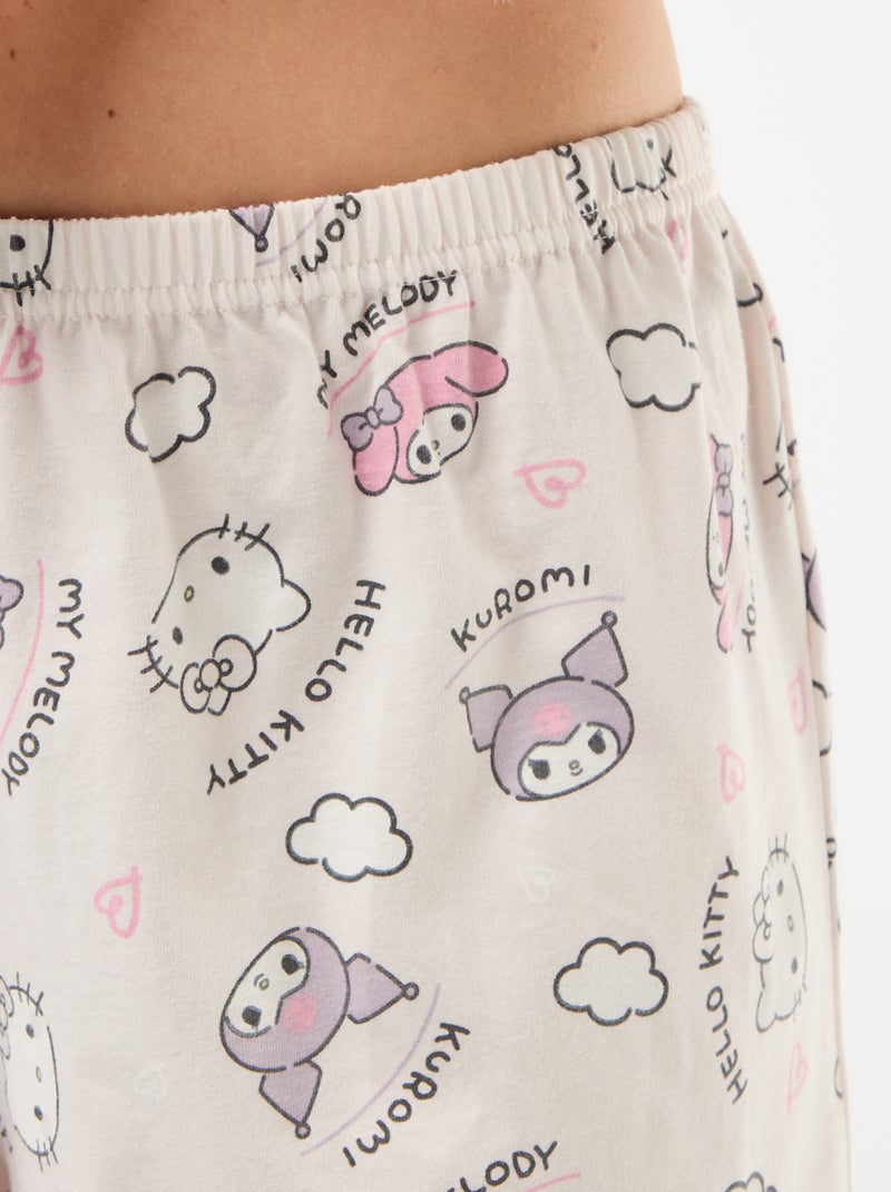 Pigiama 'Hello Kitty' - 2 pezzi Bianco - Kiabi