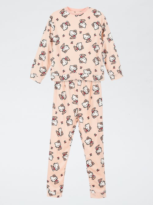 Pigiama "Hello Kitty" 2 pezzi - T-shirt a maniche lunghe + pantaloni - Kiabi