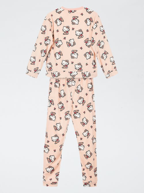 Pigiama "Hello Kitty" 2 pezzi - T-shirt a maniche lunghe + pantaloni - Kiabi
