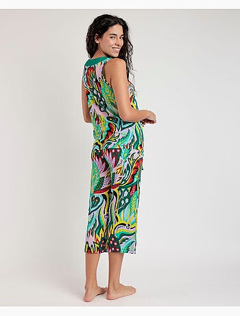 Pigiama hippy di lusso senza maniche da donna ADMAS LUXURY