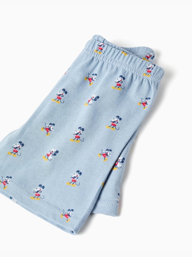 Pigiama in cotone a manica corta con Mickey Bianco - Kiabi