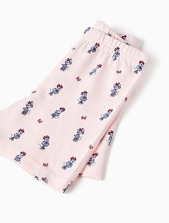 Pigiama in cotone a manica corta con Minnie