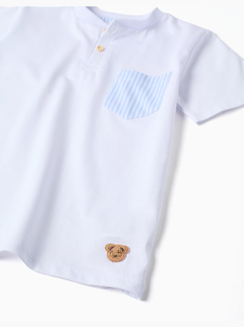 Pigiama in cotone a manica corta con righe - Kiabi