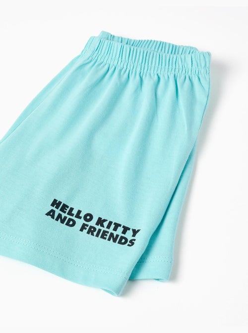 Pigiama in cotone a manica corta con stampa Hello Kitty - Kiabi