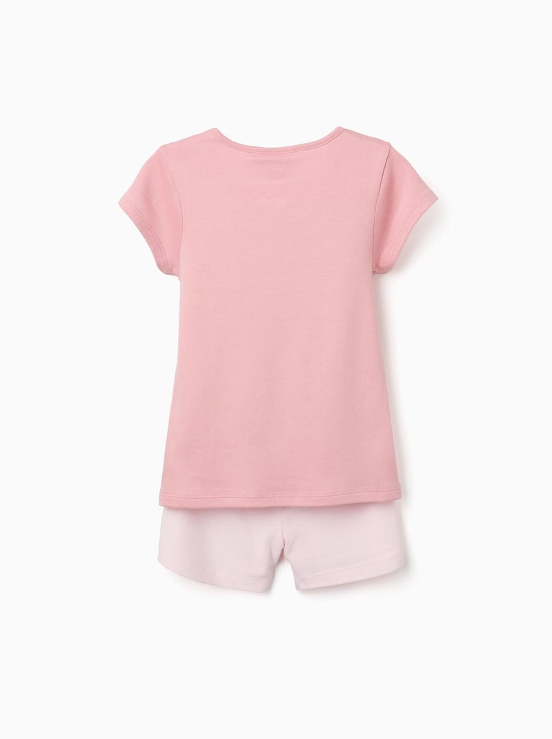 Pigiama in cotone a manica corta con stampa My Melody Rosa chiaro - Kiabi