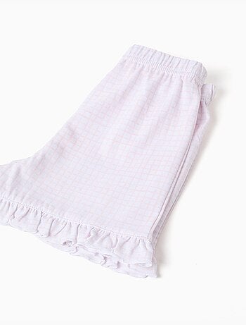 Pigiama in cotone a manica corta con stampa Stitch