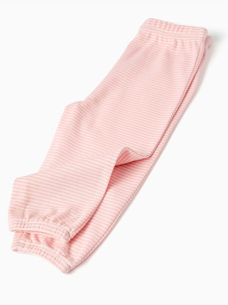 Pigiama in cotone a manica lunga con fiori Bianco - Kiabi