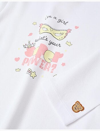 Pigiama in cotone a manica lunga con mantello rimovibile