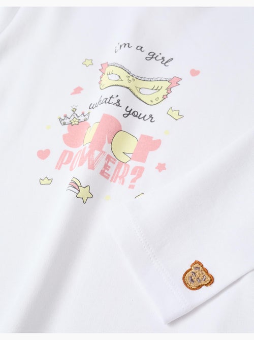 Pigiama in cotone a manica lunga con mantello rimovibile - Kiabi